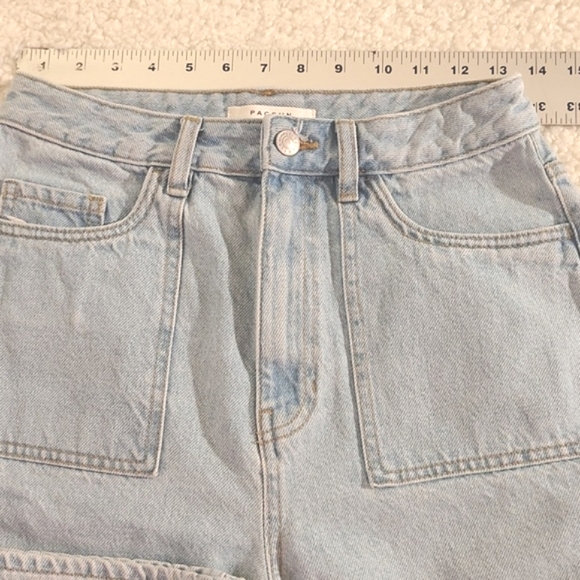 PacSun Women's High-Rise 90s Boyfriend Carpenter Cargo Jean. Light Blue, Size 27 - Picture 13 of 16
